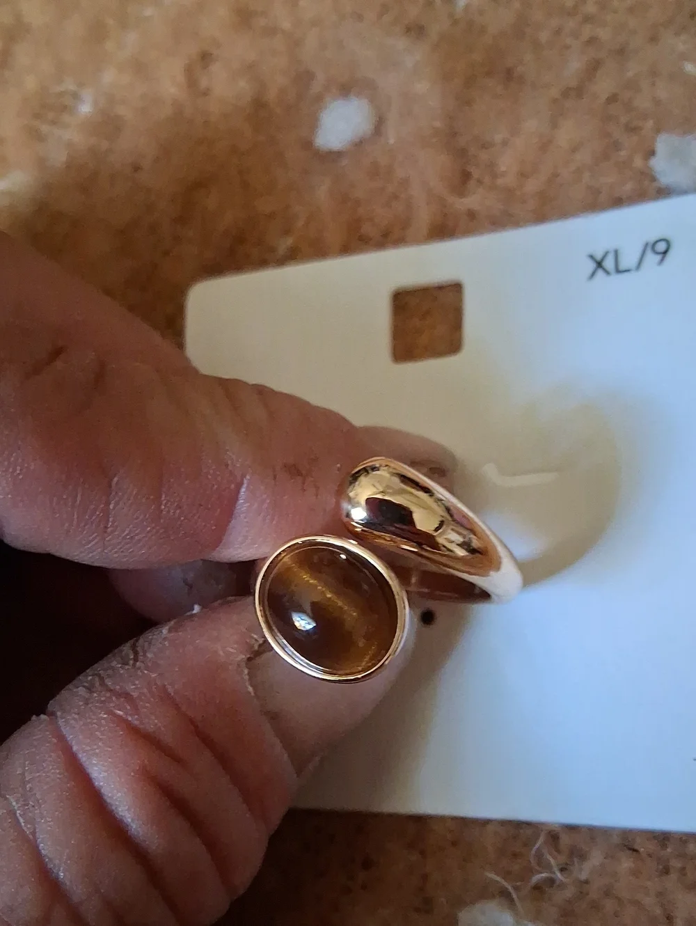 I AM TIGERS EYE RING